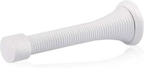 HOMOTEK 30 Pack Heavy Duty Spring Door Stops with White Rubber Bumper Tips