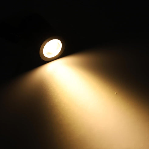 2PCS 12V HERCHR Mini LED Spot Lights for Display, Indoor DC Rotatable LED Accent Spotlight for Jewelry Showcase Display