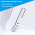 Vinaco Smooth Silver Paper Clips, Medium and Jumbo (1.3 inch & 2.0 inch), Durable and Rustproof for Office and School