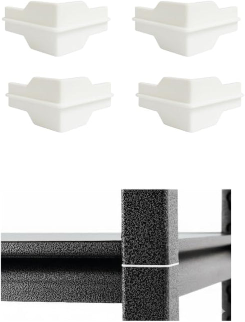 EMALPE Whalen Post Insert Corner Connector for Shelving Costco (4 PCS) (White)