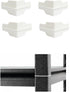 EMALPE Whalen Post Insert Corner Connector for Shelving Costco (4 PCS) (White)