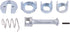 Keenso Door Lock Repair Kit - Front Left Right Cylinder for E46 3 Series 1998-2005