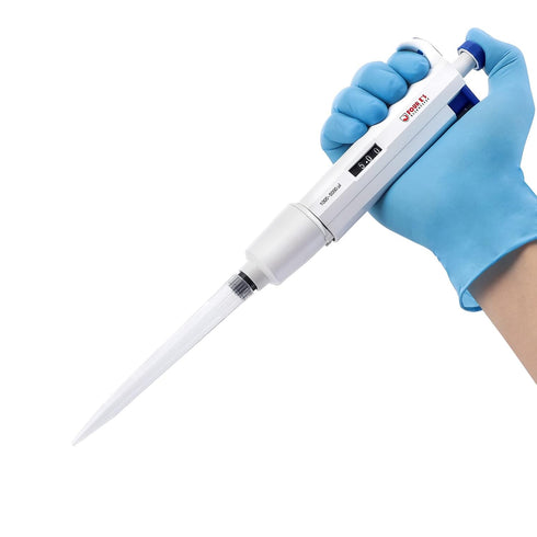 FOUR E'S SCIENTIFIC Lab 5ml Micropipette - Adjustable Single-Channel Pipette, 1000-5000ul Volume