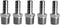 Beduan Stainless Steel 3/8" Hose Barb to 3/8" Male NPT Fitting, Pack of 5 for Home Brew Water Fuel Air