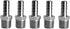 Beduan Stainless Steel 3/8" Hose Barb to 3/8" Male NPT Fitting, Pack of 5 for Home Brew Water Fuel Air