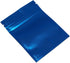 FERENLI 100 Pcs Mylar Bag Food Storage, Zip Matte Foil Lock Airtight Bags with Front Window, 7.5x10cm (3x3.9 inch), Blue