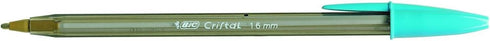 Bic Cristal Fun Ballpoint Pens, Wide Tip (1.6mm), Assorted Colours, Box of 20
