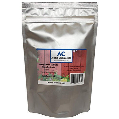 Manganese Sulfate Monohydrate - 32% Mn - 1 Pound