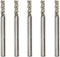 End Mill 3/16" Cutting Dia, 1/4" Shank Dia, 4 Flute Drill Bit - 5pcs