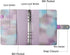 Purple PU Leather Budget Binder Cover for A5 6-Ring Money Organizer, Refillable with Card Pockets