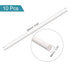 MECCANIXITY ABS Plastic Rod Round Solid White Bar, 6mmx250mm for DIY Model Material, Pack of 10