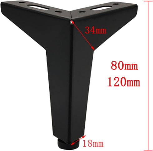 HZEPDVT Foot(Gold,8cm) TV Cabinet Bedside Table Bathroom Cabinet Support Foot Hardware Accessories Sofa Furniture Foot