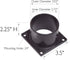 588004 3-Inch Design House Outdoor Pier Mount Base for Post Lights Only, Fits Diameter Light Posts, Weather-Resistant