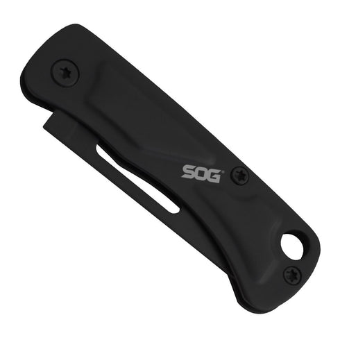 SOG CE1002-CP Folding Knife, Black, Keychain Size with 1.4" Blade (CE1002)