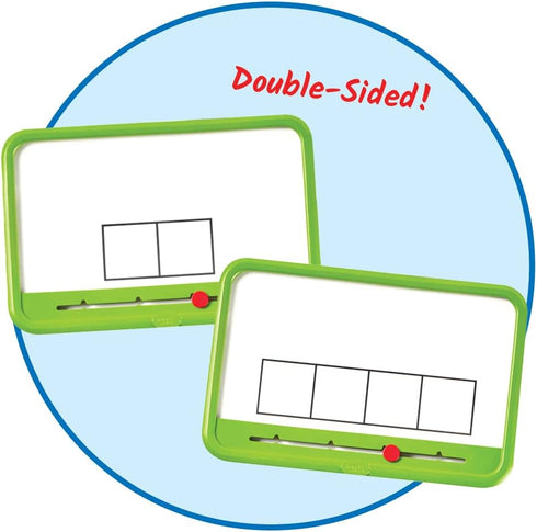 hand2mind Elkonin Boxes Magnetic Dry Erase Boards Set, Phonemic Awareness Materials for Kindergarten Phonics