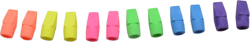 Westcott 14891 Pencil Eraser Toppers, Assorted, 12 Pack