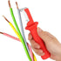 Jadeshay Electrical Cable Stripper Tool, Insulated Wire Dismantling Knife with Ergonomic Handle and Safety Cap