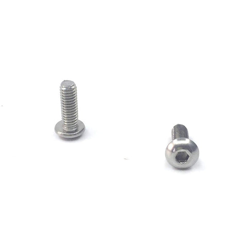M4-0.7 x 12mm Button Head Hex Socket Cap Screws, 304 Stainless Steel, Full Thread, Plain Finish, Metric Thread Hex