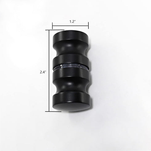 YIDELAI Glass Door Handle, 2.4 inch Aluminum Alloy Single Hole Handle for Shower Room
