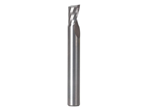 YONICO Solid Carbide Single Flute Upcut End Mill Router Bits - CNC Spiral O Flute, 1/4-Inch Diameter, 1/4-Inch Shank