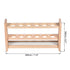 uxcell Wooden Test Tube Holder Rack for 100ml Centrifuge Tubes, 6 Wells