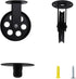 Tsnamay 2Sets Set Black Wall Ceiling Mount Rustic Pulleys for Hanging Lamp,Pulley Wheels for Plug In Pendant Light