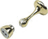 Onward Richelieu Hardware 67BR 3-in (76.2 mm) Magnetic Door Stop, Brass, 1 Count (Pack of 1)