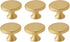 SANCHAKOU Dresser Drawer Pulls 6 Pack Bedside Table Wardrobe Brass Handle Furniture Cabinet