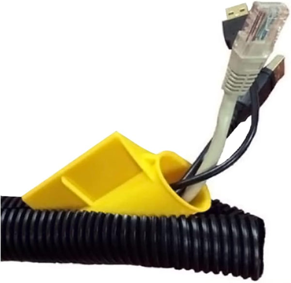 Yellow Loom Tool for Cable Insertion for Small Bundles from 1/4" to 3/8"