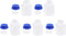 YOKIVE 5 Pcs Lab Chemical Bottle, Plastic Containers with Wide Mouth for Reagent Sample Sealing