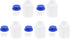 YOKIVE 5 Pcs Lab Chemical Bottle, Plastic Containers with Wide Mouth for Reagent Sample Sealing