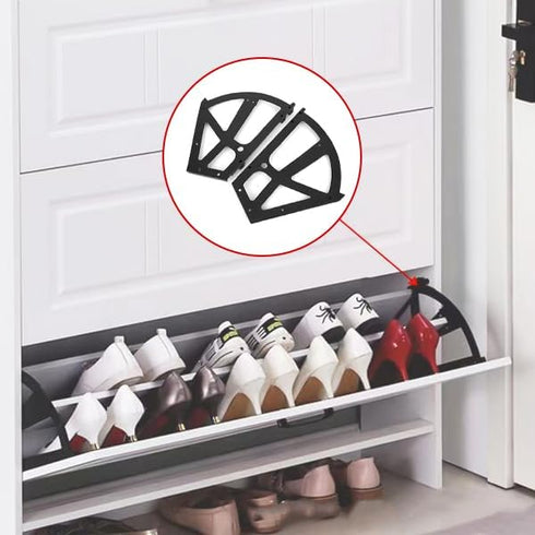 4 Shoe Cabinet Hinges, Pcs Home Furniture Shoes Drawer Cabinet Hinge Flip Plate Frame Turning Rack, Hardware
