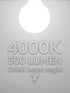 G25 Bulbs Dimmable, Bulb Bulb, 4.5W(60W 500lm, E26 4000K Pack 6 TORCHSTAR Globe Light LED Round Frosted Vanity Light