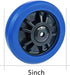 4 Inch 265 L:5 Inch) URBEST Push Cart Wheels, Heavy Duty PU Caster Wheels Bearings Repair Kits, Pltae Casters, Shelf