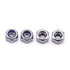 M5-0.8 (50 pcs) Nylon Insert Hex Lock Nuts, 304 Stainless Steel 18-8 Locknut, Bright Finish