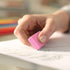 Pink Erasers, Square Rubber Erasers for Kids, 80 Count Bulk for School Supplies, Art, and Office Use
