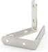 (10-Pack) 2.5mm 65mm 65mm 20mm 40 PxyelecStainless Steel L Bracket Joint Thick Silver Right Angle Corner Brace x x