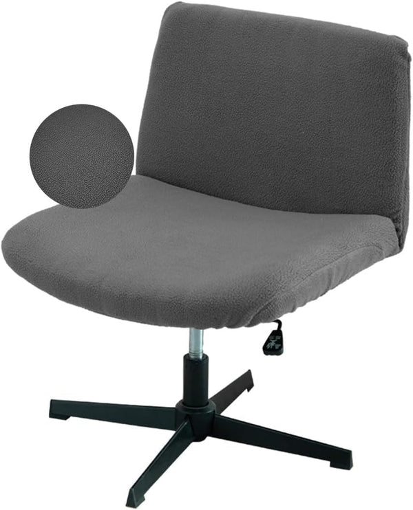 Generic Criss Cross Chair Cover Looking Stretch Mid Back Wide Armless Accent Chair
