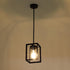 Sheenkarion 1 Pack Farmhouse Black Kitchen Island Pendant Light Fixture,Height Adjustable Metal Rod Hanging Modern