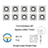 11mm Square Straight Carbide Inserts for Woodturning, 10pcs Replacement Cutter for Woodworking, Fits Planer Cutter Head