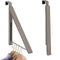 HOLDN’ STORAGE Over The Door Hanger, Single Foldable Rack Organizer for Coats, Clothes & Towels, Satin Nickel