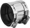 Flexible Pipe Coupling with Stainless Steel Clamps, Connector for PVC and Metal Pipes