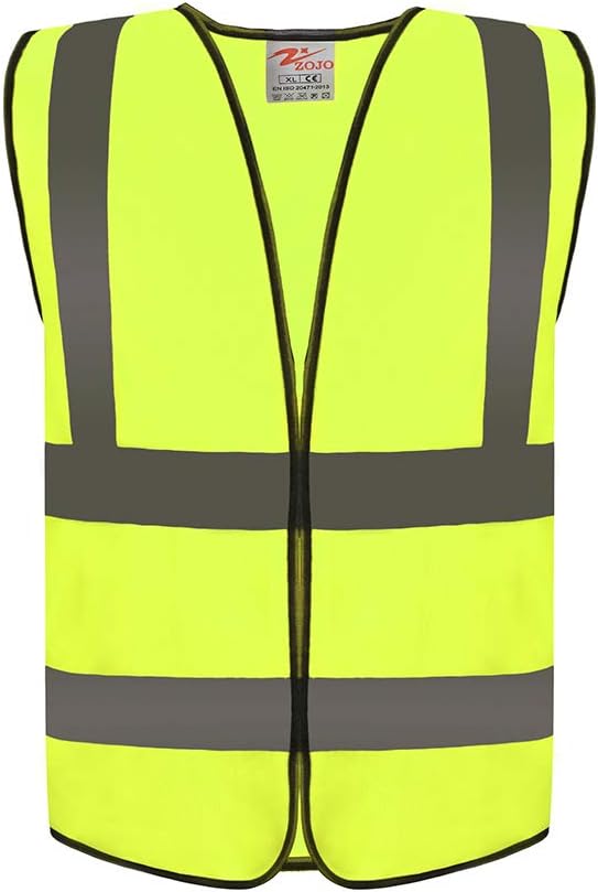 zojo High Visibility Reflective Vests, Adjustable Size, Lightweight Mesh Fabric, Wholesale Safety Vest for Outdoor Work