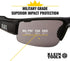 Klein Tools 60162 Safety Glasses, Professional PPE Protective Eyewear with Semi Frame, Scratch Resistant and Anti-Fog, Gray Lens