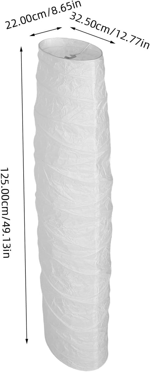 49.21In ABOOFAN Floor Lamp Shade Replacement Foldable Soft Paper Lampshade for Living Room Bedroom Office Modern
