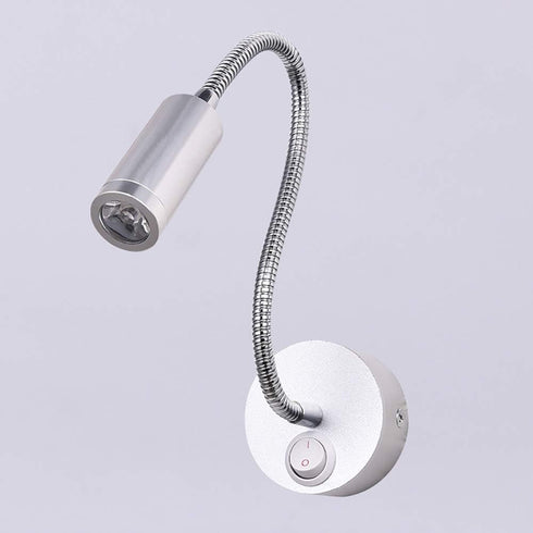 TopHomer Wall Mounted Reading Light Flexible Gooseneck LED Sconce Lamp with Switch Adjustable Bedside Reading Light