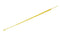Argos L0010-1 Yellow Disposable Inoculating Loops, 10 Microliter Capacity, Sterile, Individually Wrapped, Case of 250