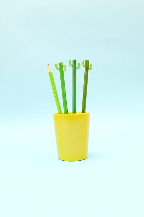 Kikkerland Cactus Writing Pencil Set of 4