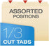 Letter Size Manila File Folder 1/3 Cut – 12PC