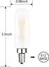 Dimmable T6 LED Bulb 25W, E12 Edison Light Bulbs, Soft White 3000K, T25 Mini Tubular Frosted Glass, 12 Pack